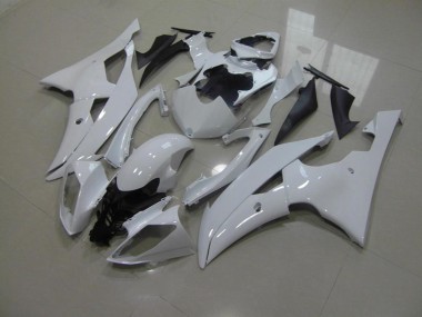 2008-2016 Pearl White No Decals Yamaha YZF R6 Fairings