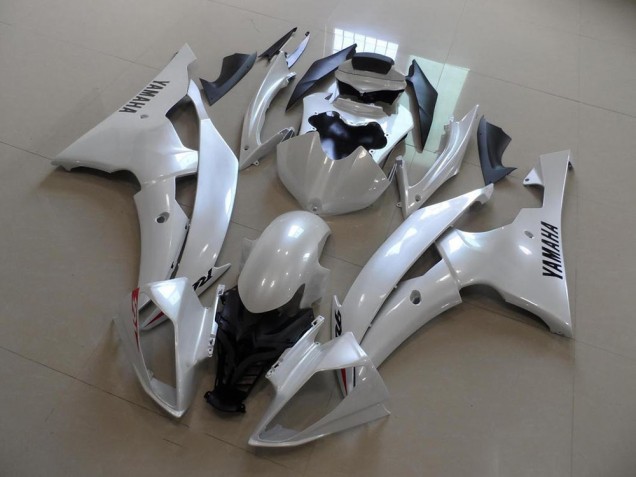 2008-2016 Pearl White OEM Style Yamaha YZF R6 Fairings 2008-2016 Pearl White OEM Style Yamaha YZF R6 Fairings