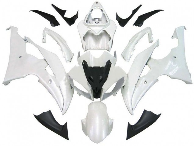 2008-2016 Pearl White Yamaha YZF R6 Fairings & Bodywork 2008-2016 Pearl White Yamaha YZF R6 Fairings & Bodywork