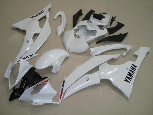 2008-2016 Pearl White Yamaha YZF R6 Fairings 2008-2016 Pearl White Yamaha YZF R6 Fairings