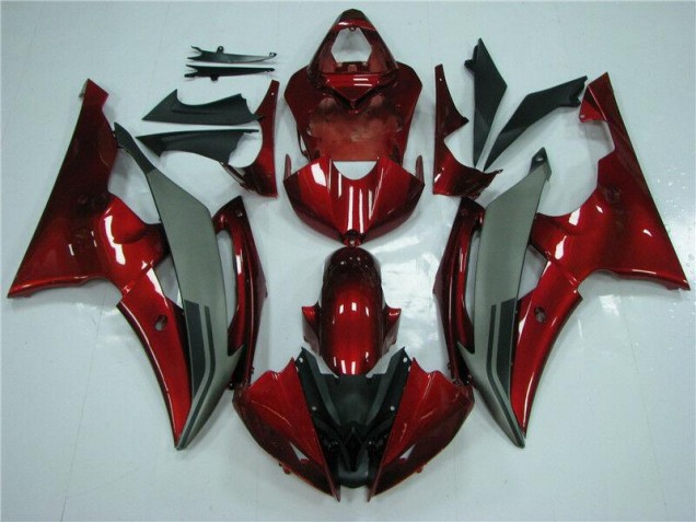 2008-2016 Red Grey Yamaha YZF R6 Fairings 2008-2016 Red Grey Yamaha YZF R6 Fairings