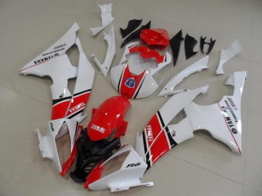 2008-2016 Red White OEM Style Yamaha YZF R6 Fairings
