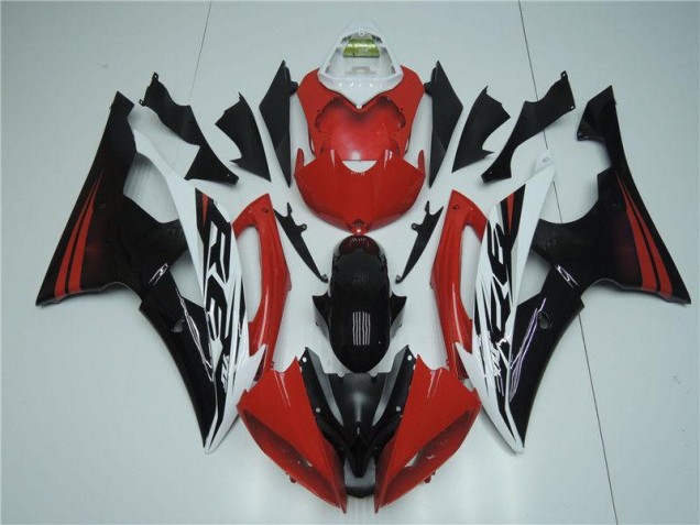 2008-2016 Red White Yamaha YZF R6 Fairings 2008-2016 Red White Yamaha YZF R6 Fairings