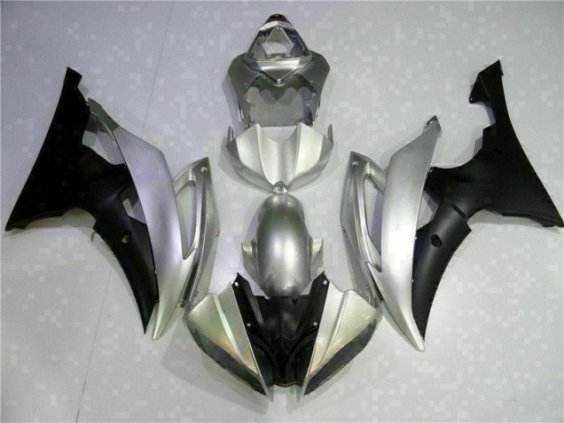 2008-2016 Silver Black Yamaha YZF R6 Fairings 2008-2016 Silver Black Yamaha YZF R6 Fairings