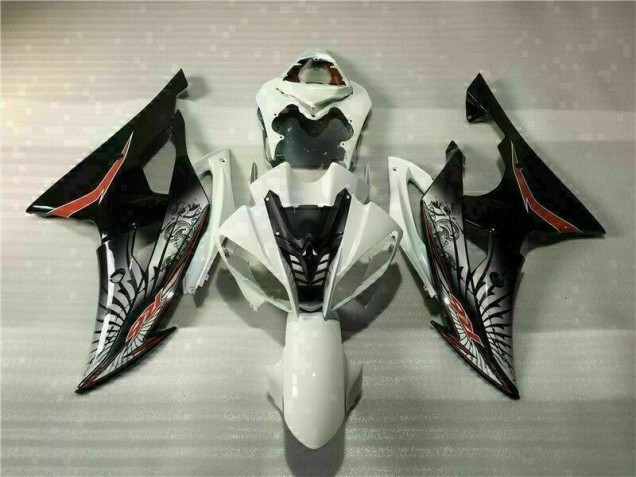 2008-2016 White Black Yamaha YZF R6 Abs Fairings 2008-2016 White Black Yamaha YZF R6 Abs Fairings