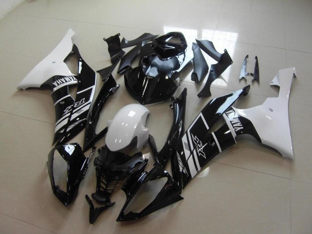 2008-2016 White Black Yamaha YZF R6 Fairings 2008-2016 White Black Yamaha YZF R6 Fairings