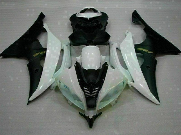 2008-2016 White Black Yamaha YZF R6 Full Fairing Kits 2008-2016 White Black Yamaha YZF R6 Full Fairing Kits