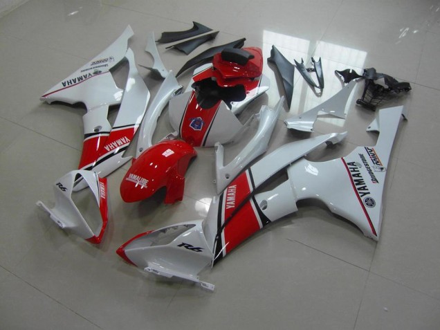 2008-2016 White Red OEM Style Yamaha YZF R6 Fairings 2008-2016 White Red OEM Style Yamaha YZF R6 Fairings