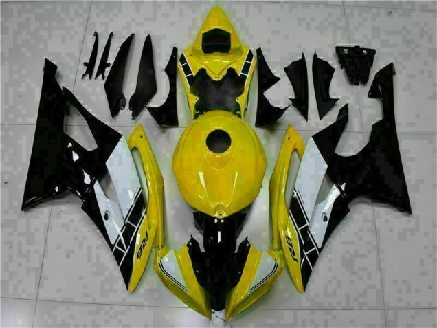 2008-2016 Yellow Black Yamaha YZF R6 Abs Full Fairings 2008-2016 Yellow Black Yamaha YZF R6 Abs Full Fairings