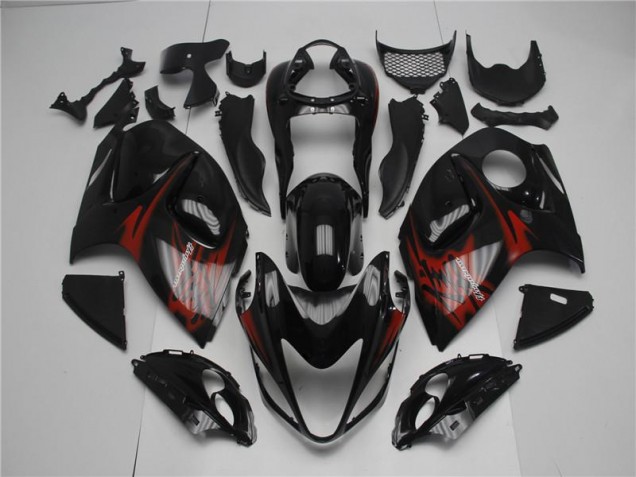 2008-2019 Black Red Suzuki GSXR 1300 Fairings 2008-2019 Black Red Suzuki GSXR 1300 Fairings