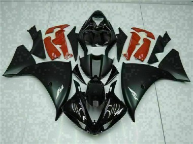 2009-2011 Black Red Yamaha YZF R1 Fairings