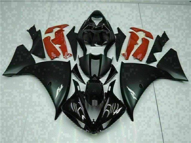2009-2011 Black Red Yamaha YZF R1 Fairings 2009-2011 Black Red Yamaha YZF R1 Fairings