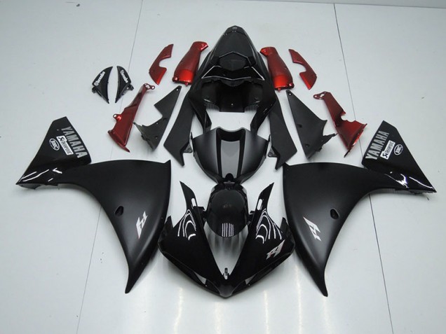 2009-2011 Matte Black Yamaha YZF R1 Full Fairing Kit 2009-2011 Matte Black Yamaha YZF R1 Full Fairing Kit