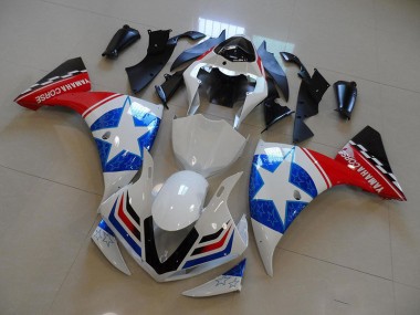 2009-2011 White Black Ducati Star Yamaha YZF R1 Fairings