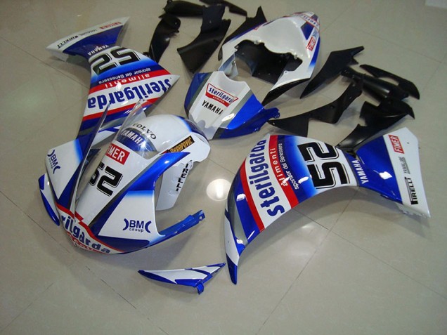 2009-2011 White Black Sterilgarda Yamaha YZF R1 Fairings 2009-2011 White Black Sterilgarda Yamaha YZF R1 Fairings