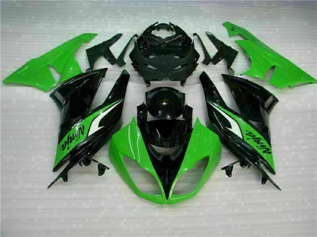 2009-2012 Black Green Kawasaki Ninja ZX6R Fairing Kit 2009-2012 Black Green Kawasaki Ninja ZX6R Fairing Kit