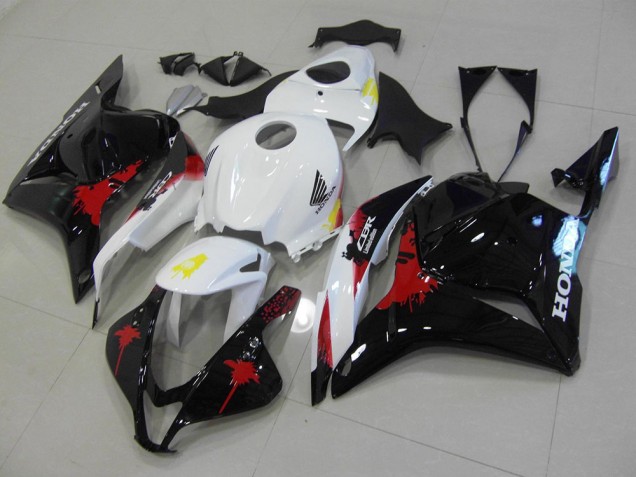 2009-2012 Black Red White Honda CBR600RR Fairings 2009-2012 Black Red White Honda CBR600RR Fairings