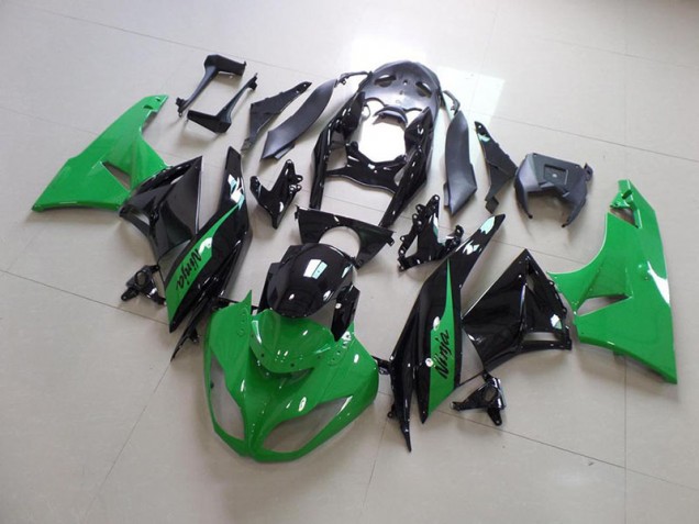 2009-2012 Green and Black Kawasaki Ninja ZX6R Fairings 2009-2012 Green and Black Kawasaki Ninja ZX6R Fairings