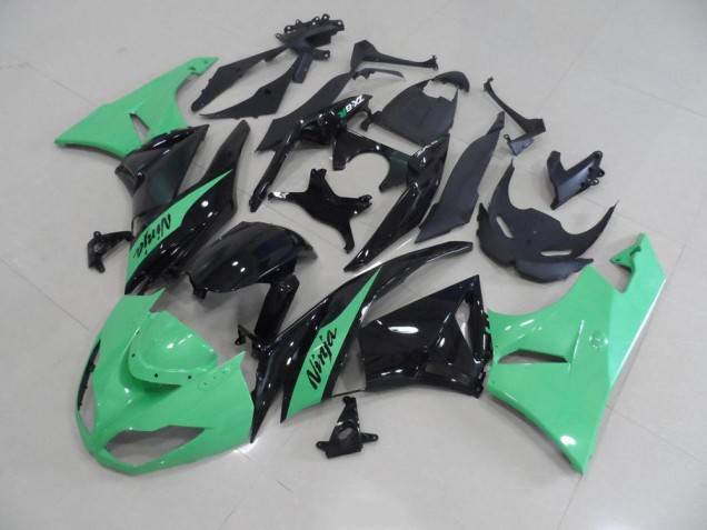 2009-2012 Metallic Green Kawasaki Ninja ZX6R Fairings 2009-2012 Metallic Green Kawasaki Ninja ZX6R Fairings