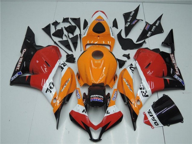 2009-2012 Orange Red Black Honda CBR600RR Fairings 2009-2012 Orange Red Black Honda CBR600RR Fairings