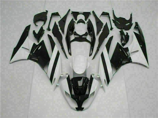 2009-2012 White Black Kawasaki Ninja ZX6R Fairings 2009-2012 White Black Kawasaki Ninja ZX6R Fairings