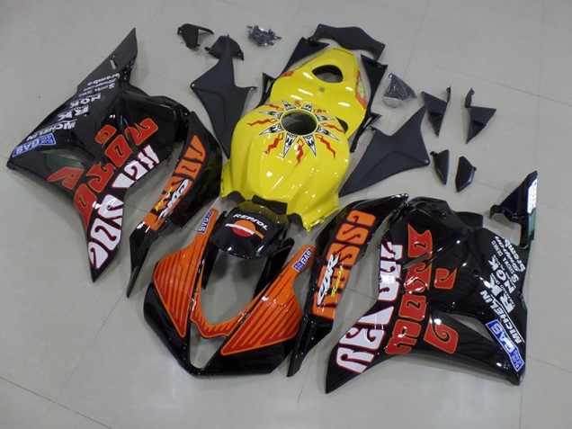 2009-2012 Yellow Rossi Race Honda CBR600RR Fairings
