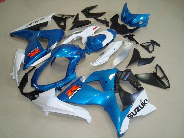 2009-2016 Blue and White OEM Style Suzuki GSXR 1000 Fairings 2009-2016 Blue and White OEM Style Suzuki GSXR 1000 Fairings
