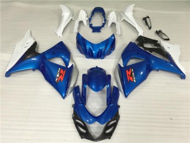 2009-2016 Blue White Suzuki GSXR1000 Fairings