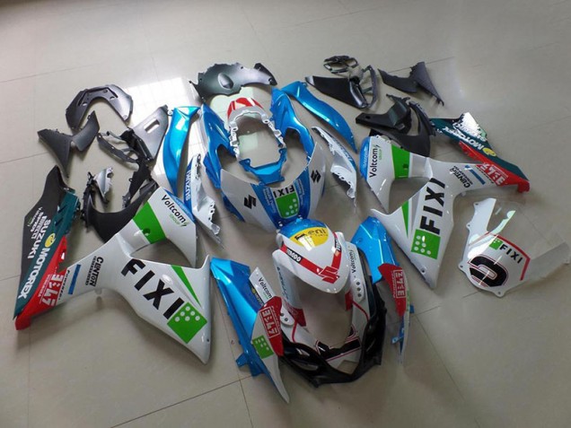 2009-2016 Light Blue Fixi Suzuki GSXR 1000 Fairings 2009-2016 Light Blue Fixi Suzuki GSXR 1000 Fairings
