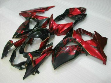 2009-2016 Red Flame Black Suzuki GSXR1000 Fairings