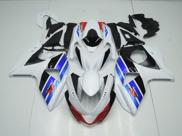 2009-2016 White Blue Black Suzuki GSXR 1000 Fairings 2009-2016 White Blue Black Suzuki GSXR 1000 Fairings