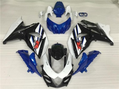 2009-2016 White Blue Black Suzuki GSXR1000 Fairings