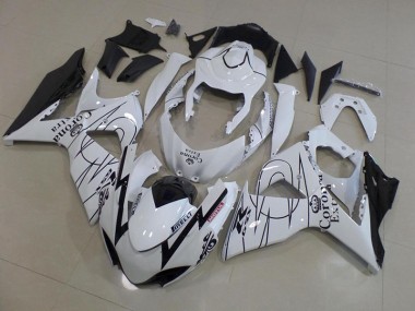 2009-2016 White Corona Race Suzuki GSXR 1000 Fairings