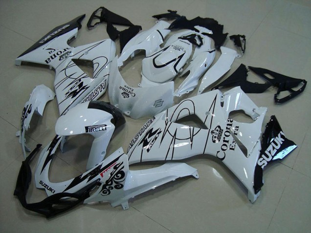 2009-2016 White Corona Suzuki GSXR 1000 Fairings 2009-2016 White Corona Suzuki GSXR 1000 Fairings