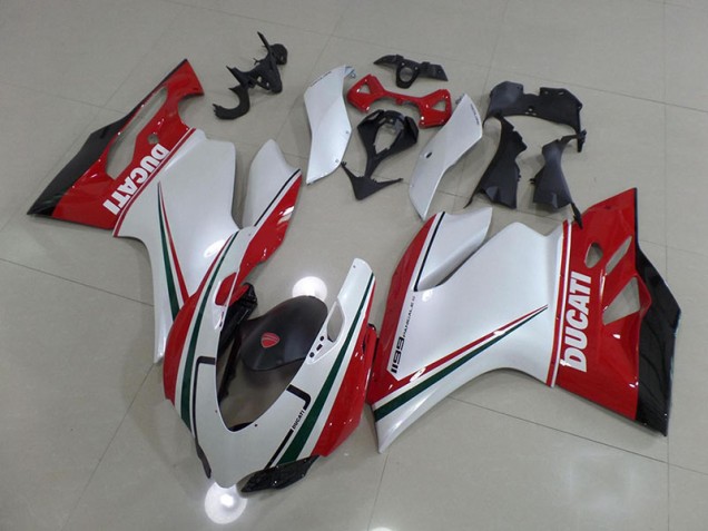 2011-2014 White Red Ducati 1199 Fairings 2011-2014 White Red Ducati 1199 Fairings