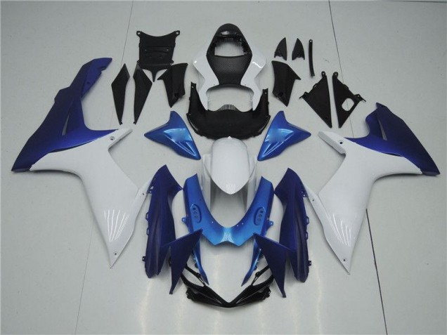 2011-2020 White Blue Suzuki GSXR 600/750 Fairings 2011-2020 White Blue Suzuki GSXR 600/750 Fairings