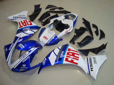 2012-2014 Blue White Fiat Yamaha YZF R1 Fairings