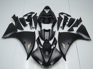 2012-2014 Matte Black Sticker Yamaha YZF R1 Fairings