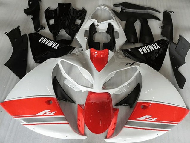 2012-2014 Racy Red White Black Yamaha YZF R1 Fairings 2012-2014 Racy Red White Black Yamaha YZF R1 Fairings
