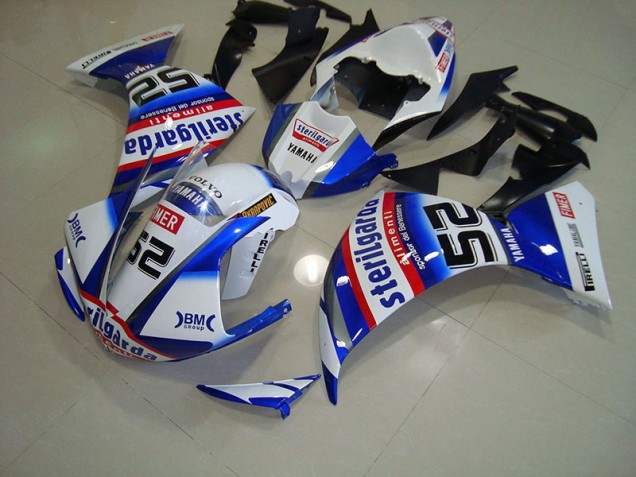 2012-2014 White Black Sterilgarda Yamaha YZF R1 Fairings 2012-2014 White Black Sterilgarda Yamaha YZF R1 Fairings