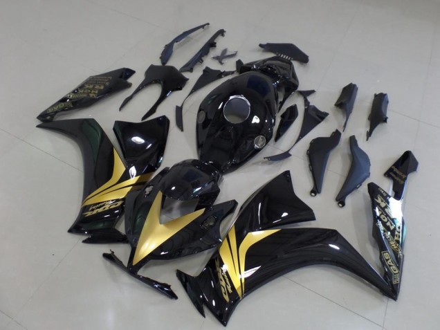 2012-2016 Glossy Black Gold Sticker Honda CBR1000RR Fairings 2012-2016 Glossy Black Gold Sticker Honda CBR1000RR Fairings