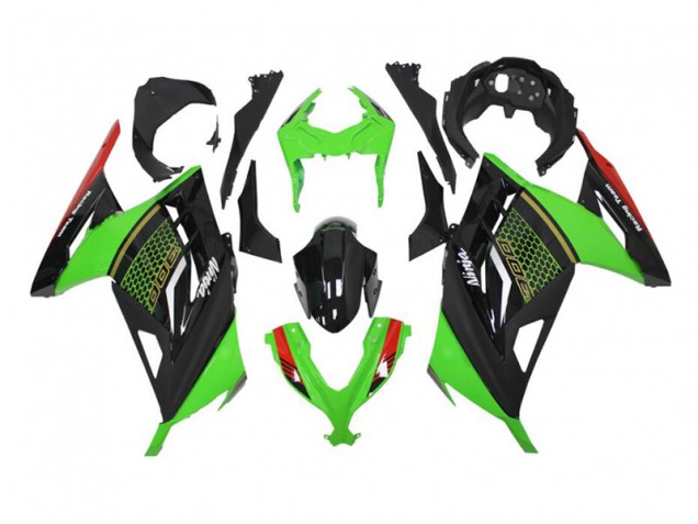 2013-2016 Green Black Kawasaki Ninja EX300 Fairings 2013-2016 Green Black Kawasaki Ninja EX300 Fairings