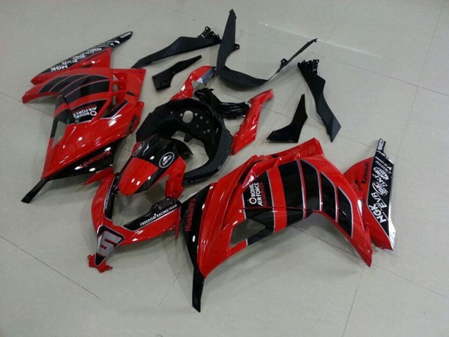2013-2016 Red Black Airfore Kawasaki Ninja ZX300R Fairings 2013-2016 Red Black Airfore Kawasaki Ninja ZX300R Fairings