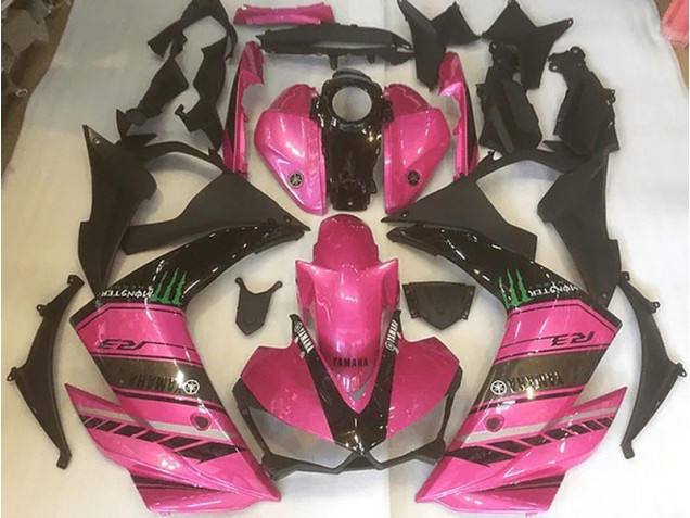 2015-2018 Pink and Black Yamaha YZF R3 Fairings 2015-2018 Pink and Black Yamaha YZF R3 Fairings