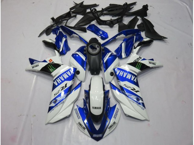 2015-2018 White Monster Yamaha YZF R3 Fairings