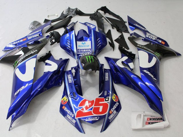 2017-2019 Movistar Yamaha YZF R6 Fairings 2017-2019 Movistar Yamaha YZF R6 Fairings