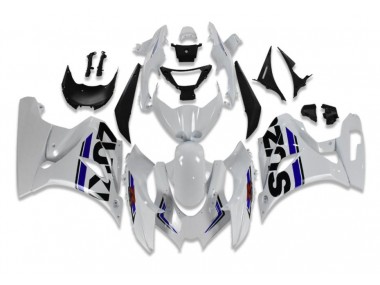 2017-2019 White Blue Suzuki GSXR 1000 Fairings