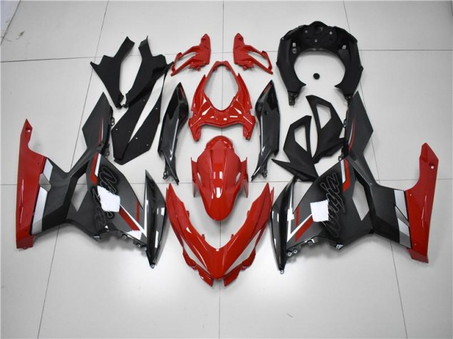 2018-2020 Red Black Kawasaki Ninja EX400 Fairings 2018-2020 Red Black Kawasaki Ninja EX400 Fairings